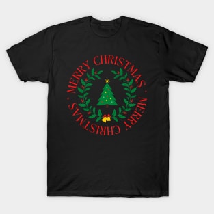 Merry Christmas Tree Logo T-Shirt